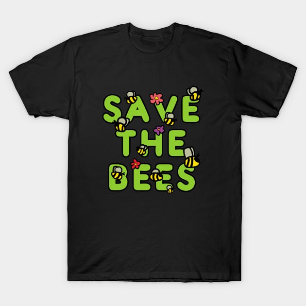 Save The Bees T-Shirt by Mark Ewbie